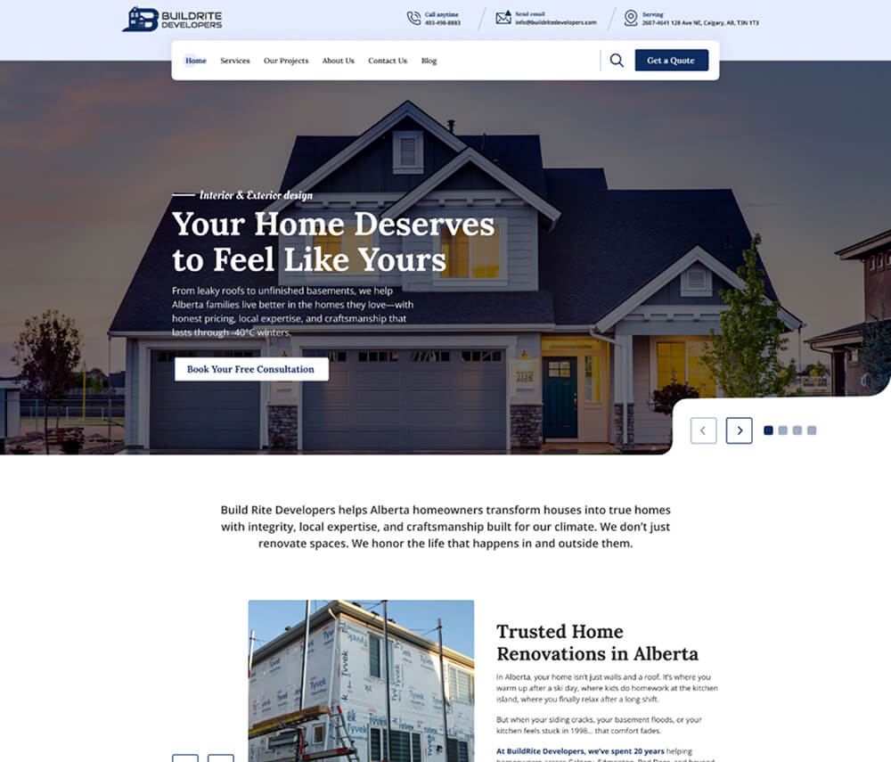 BuildRite Developer Website