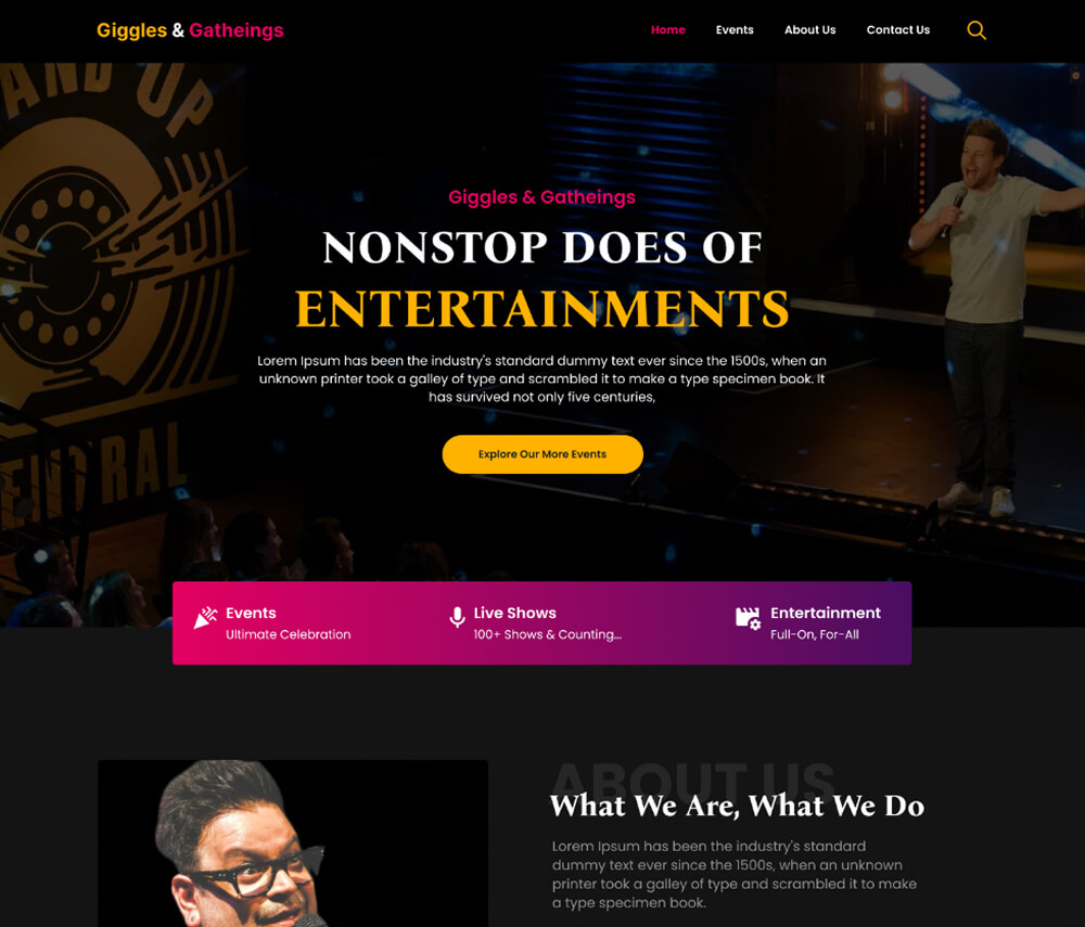 Giggles & Gatheings UI/UX