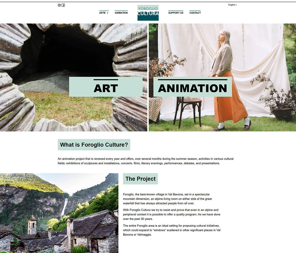 Foroglio Cultura Website